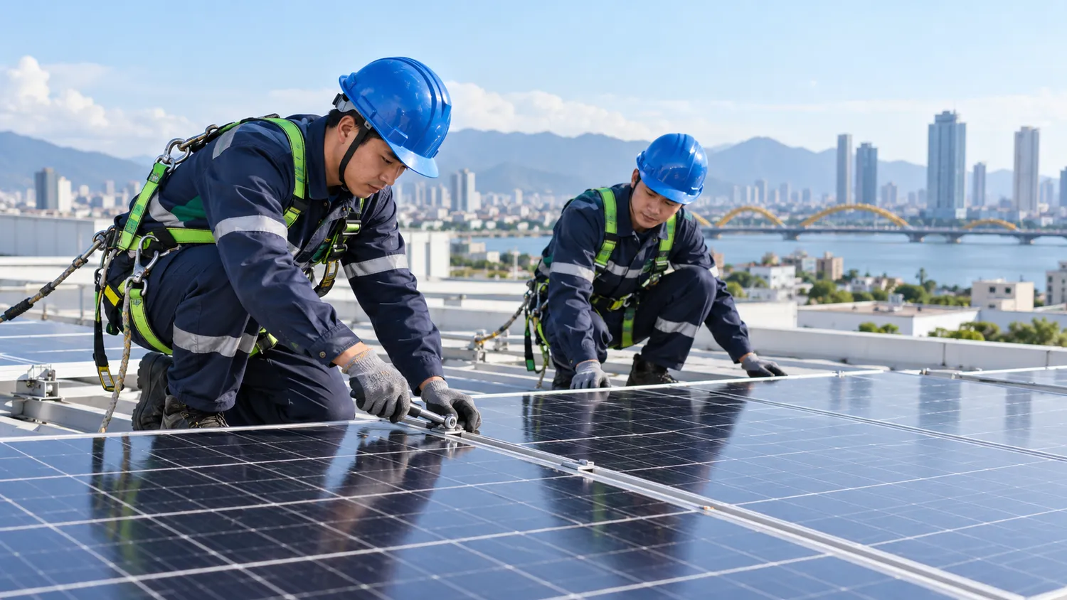 Quy trình 5 bước lắp đặt điện mặt trời mái nhà chuẩn kỹ thuật IEC