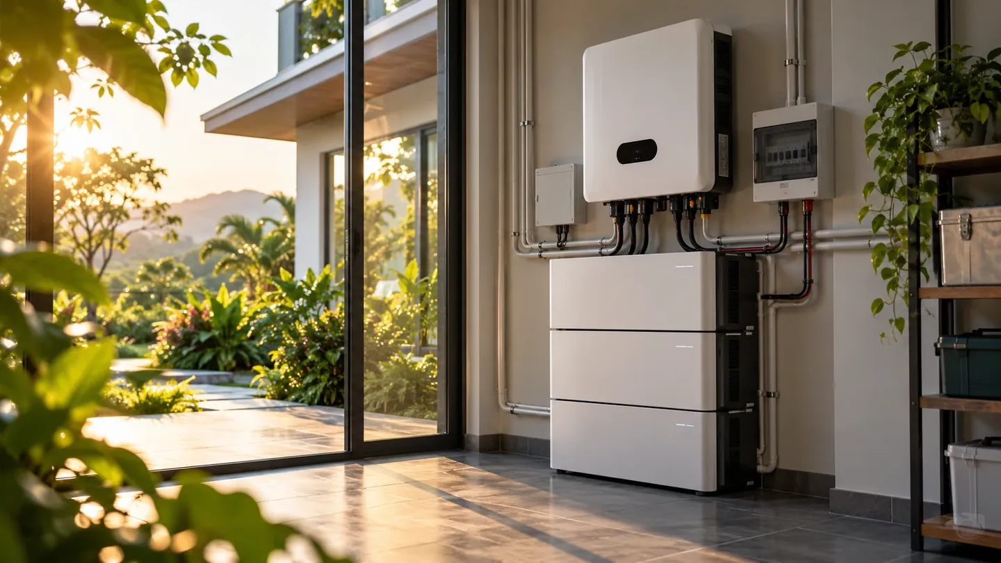 Hệ điện mặt trời Hybrid là gì? Cẩm nang chọn cấu hình & Pin lưu trữ Lithium 2026